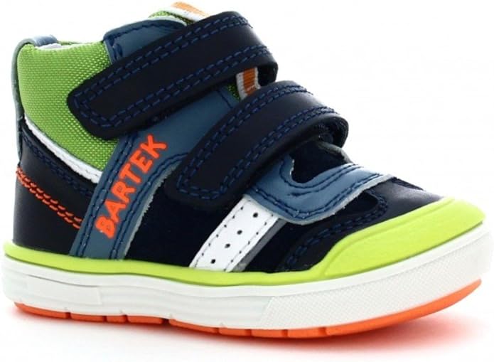 Bartek Boys Leather Shoes Ankle Boots Green Ocean 81859