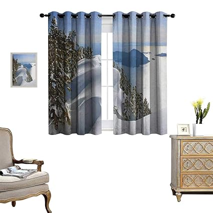 Amazon Com Warm Family Winter Room Darkening Wide Curtains