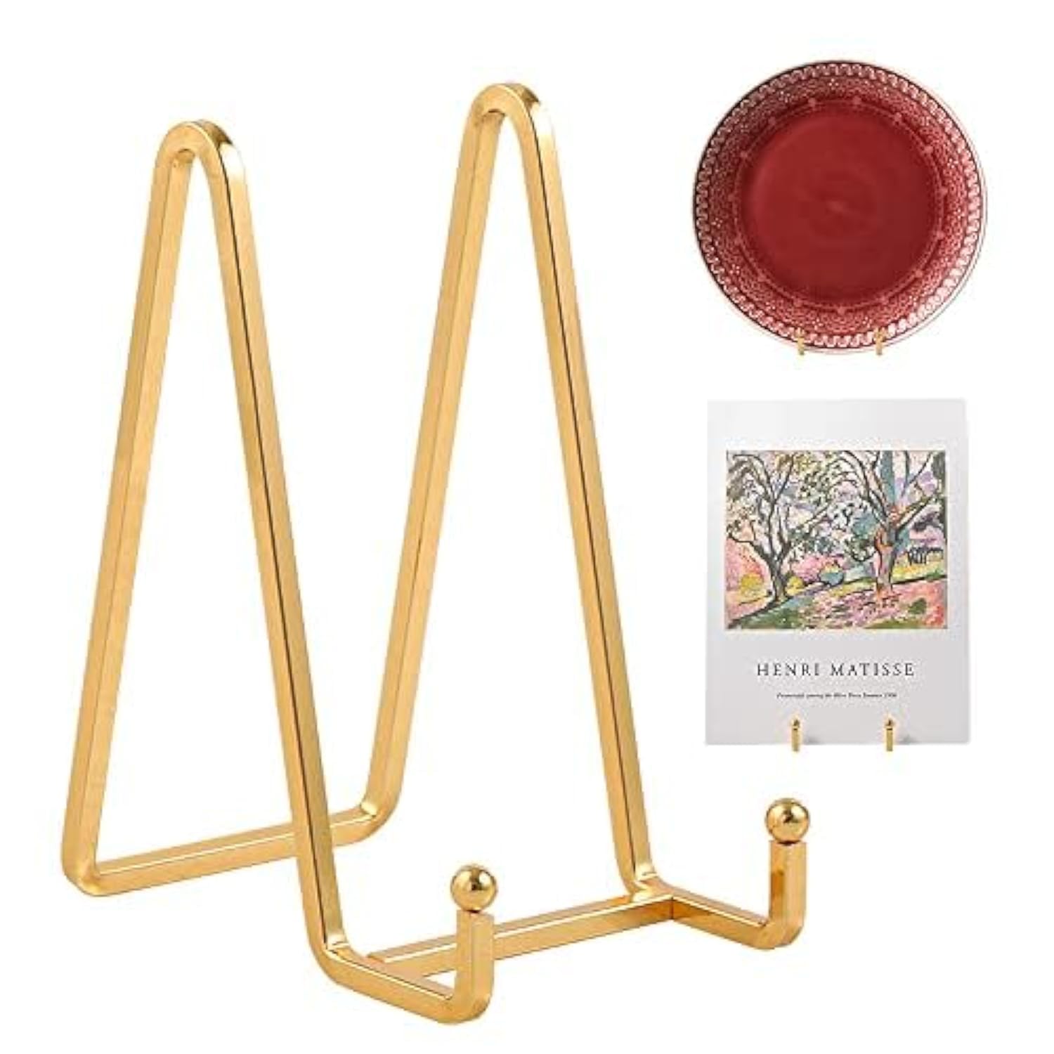 Plate Holder Easel Display Stand - 6 inch Metal