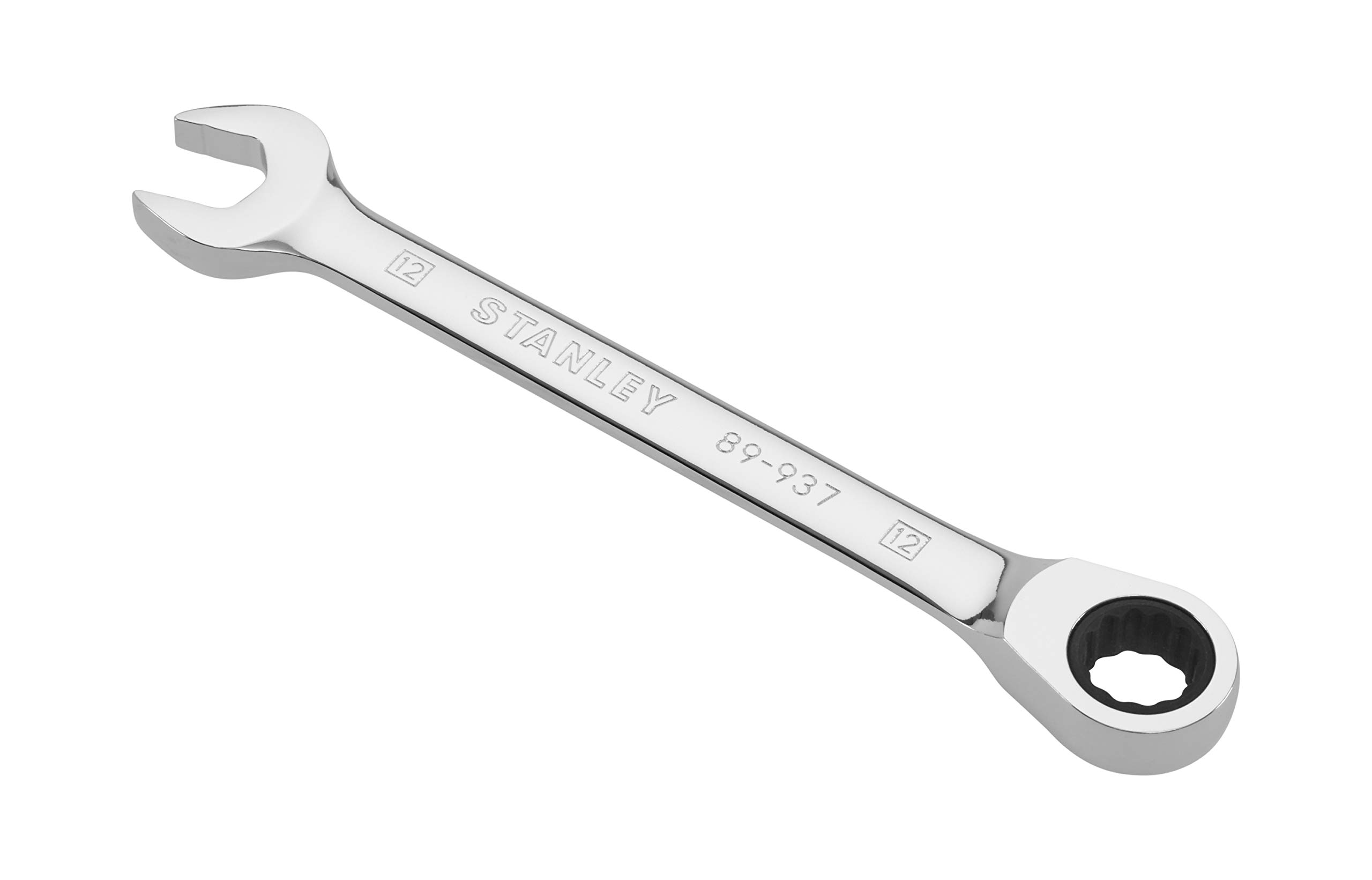 Stanley 4-89-937 Combination Spanner with Ratchet, Silver, 12 mm