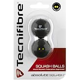 Tecnifibre Double Yellow Dot Squash Ball - 2 balls