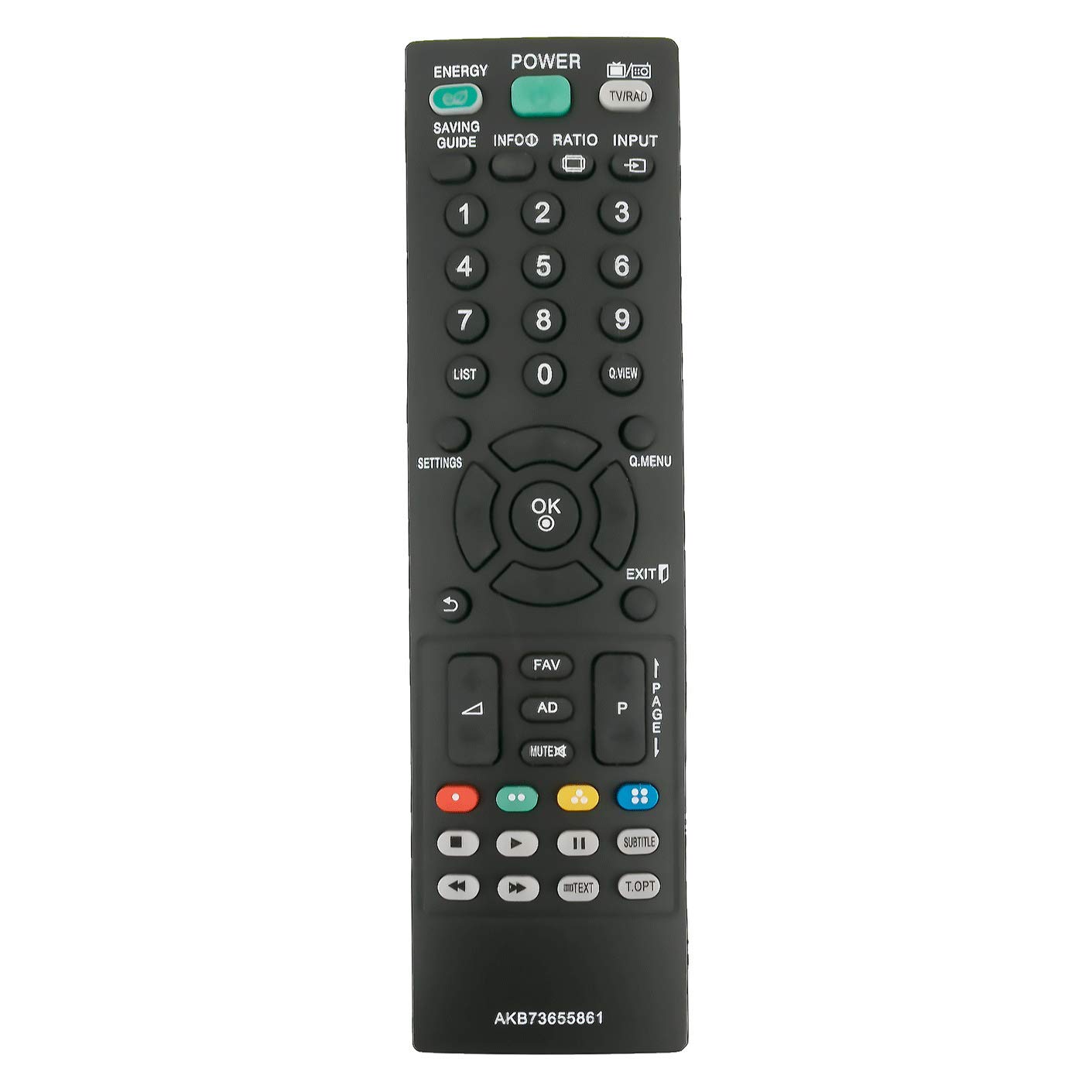 VINABTY AKB73655861 Sub AKB73655802 Replaced Remote Control fit for LG TV 32LS3400 32LS3500 19LS3500 32CS460 37LS5600 42LS3450 32LS3400 42PA4500ZF