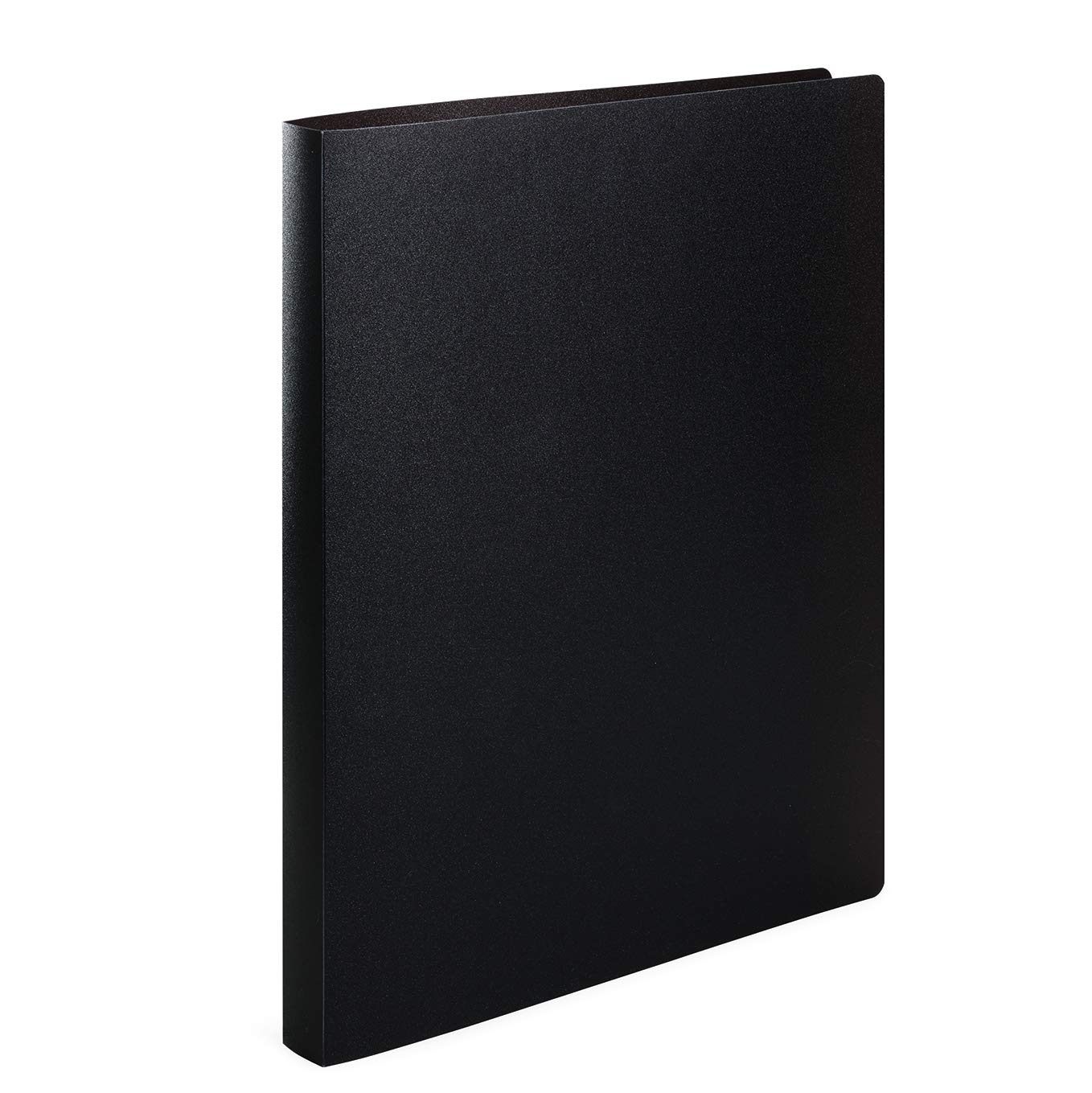 HERMA Ring Binder Translucent in Black, A4, 25 mm Spine, Slim 2-Ring Binder Made of Plastic