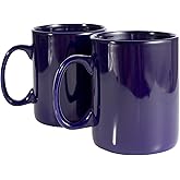 BYCNZB 30oz Super Large Ceramic Coffee Mugs Large Handles Set of 2 (Cobalto)