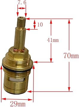 Shop Replacement Ceramic Disc Tap Valve Cartridge Quarter Turn 20 Teeth Bath 3 4 57mm Online From Best Bathroom Accessories On Jd Com Global Site Joybuy Com