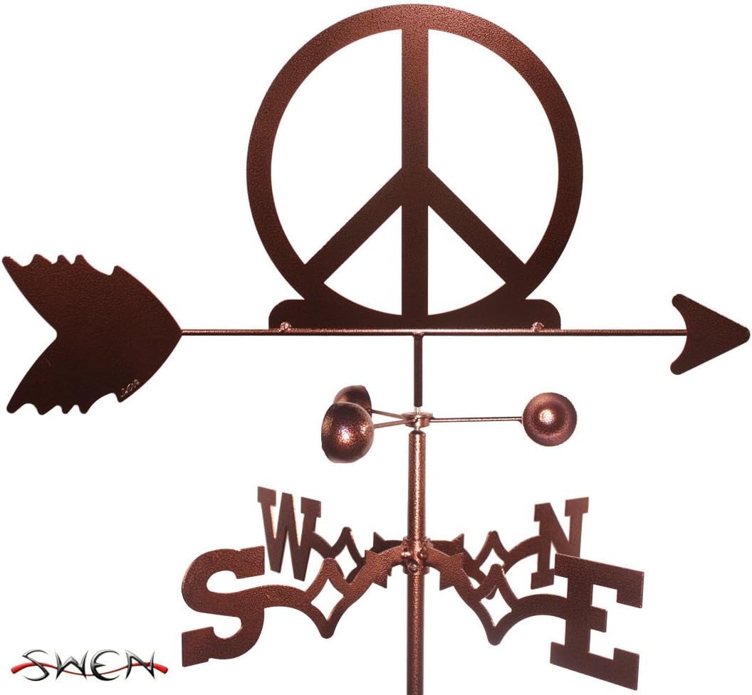 Weathervanes - SWEN Products Peace Sign Weathervane