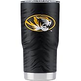 Gametime Sidekicks Missouri Tigers 20oz Black Tumbler - Officially Licensed, 18/8 Stainless Steel, Double-walled, Vacuum-insulated, UV LED Printed Logos, Sweatless, Stays Hot/Cold - Full Wrap