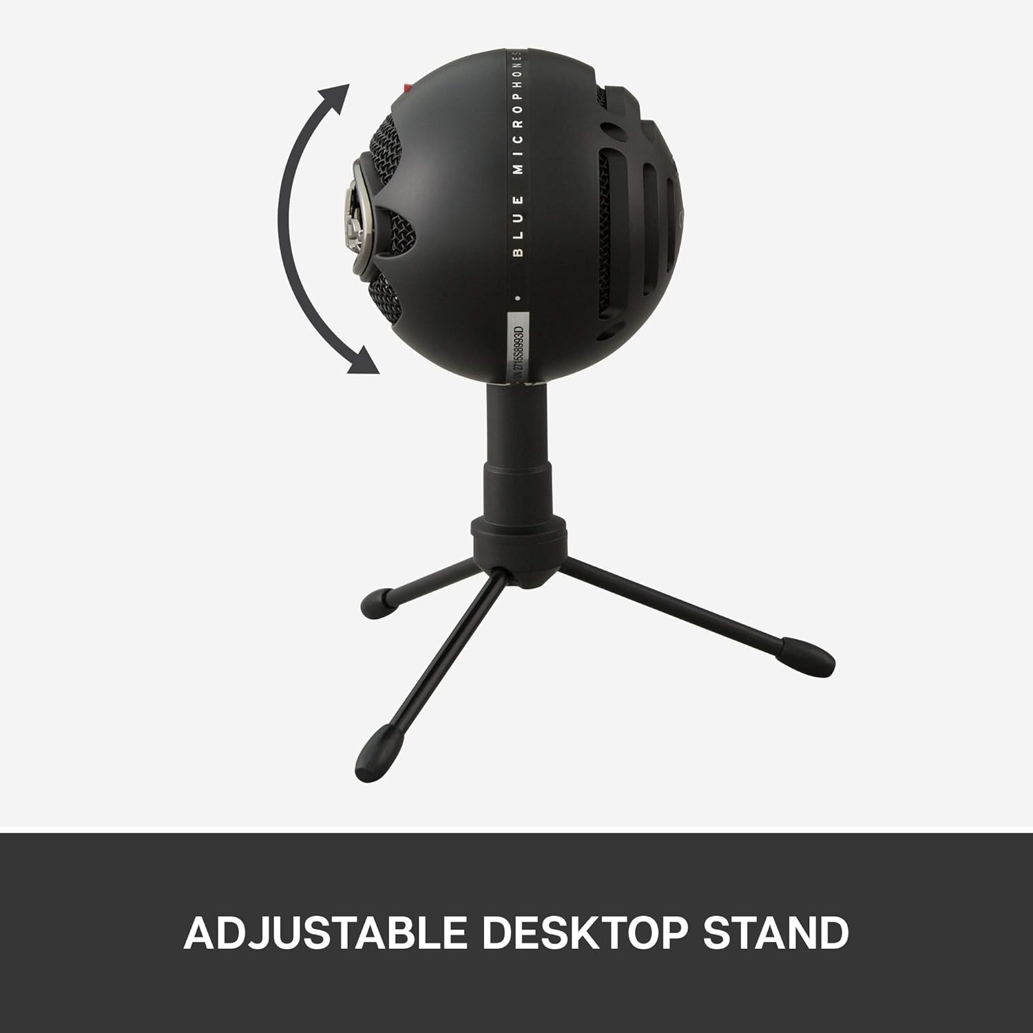 Blue Snowball iCE USB Mic for Recording and Streaming on PC and Mac, Cardioid Condenser Capsule, Adjustable Stand, Plug and Play – Black: Musical Instruments
