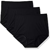 Shadowline womens Hidden Elastic Nylon Full Brief Panty 3-pack
