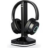 Wireless Headphones for TV Watching, TV Headphones Wireless for Seniors with Transmitter Charging Base, Over Ear Headset with 3 Audio Modes, No Audio Delay Blutooth 5.4, Gifts for Parents/Elderly