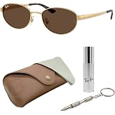 Ray-Ban RB3774D METAL Oval Shape Sunglasses With Official Eyewear Kit