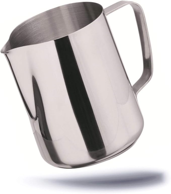 Lattiera Professionale Cosumy In Acciaio Inox 350ml - Con Beccuccio Latte Art E Rivestimento Antiscotta - Foto 8