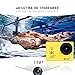 Sports Camera Video 4K WIFI Action Cam Underwater DV Camcorder HD 1080P 16MP 170 degree Wide-Angle Yellow