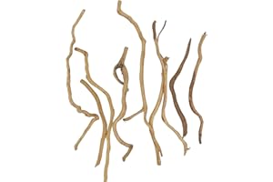 kathson Natural Driftwood for Aquarium, Red Moor Driftwood Mix 12''-16'' Long Driftwood for Decorations Aquarium Driftwood Assorted Shapes Natural Aquarium Decor Driftwood (250g, Medium Branches)