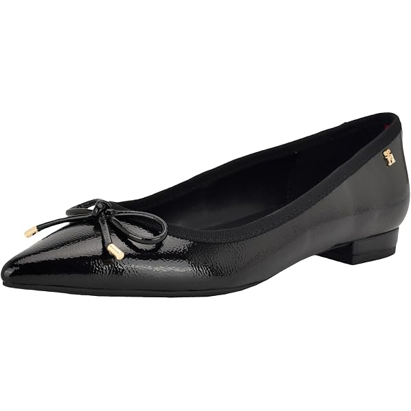 Amazon.com | Tommy Hilfiger Women's Kimio Flat, Black Suede 001, 5