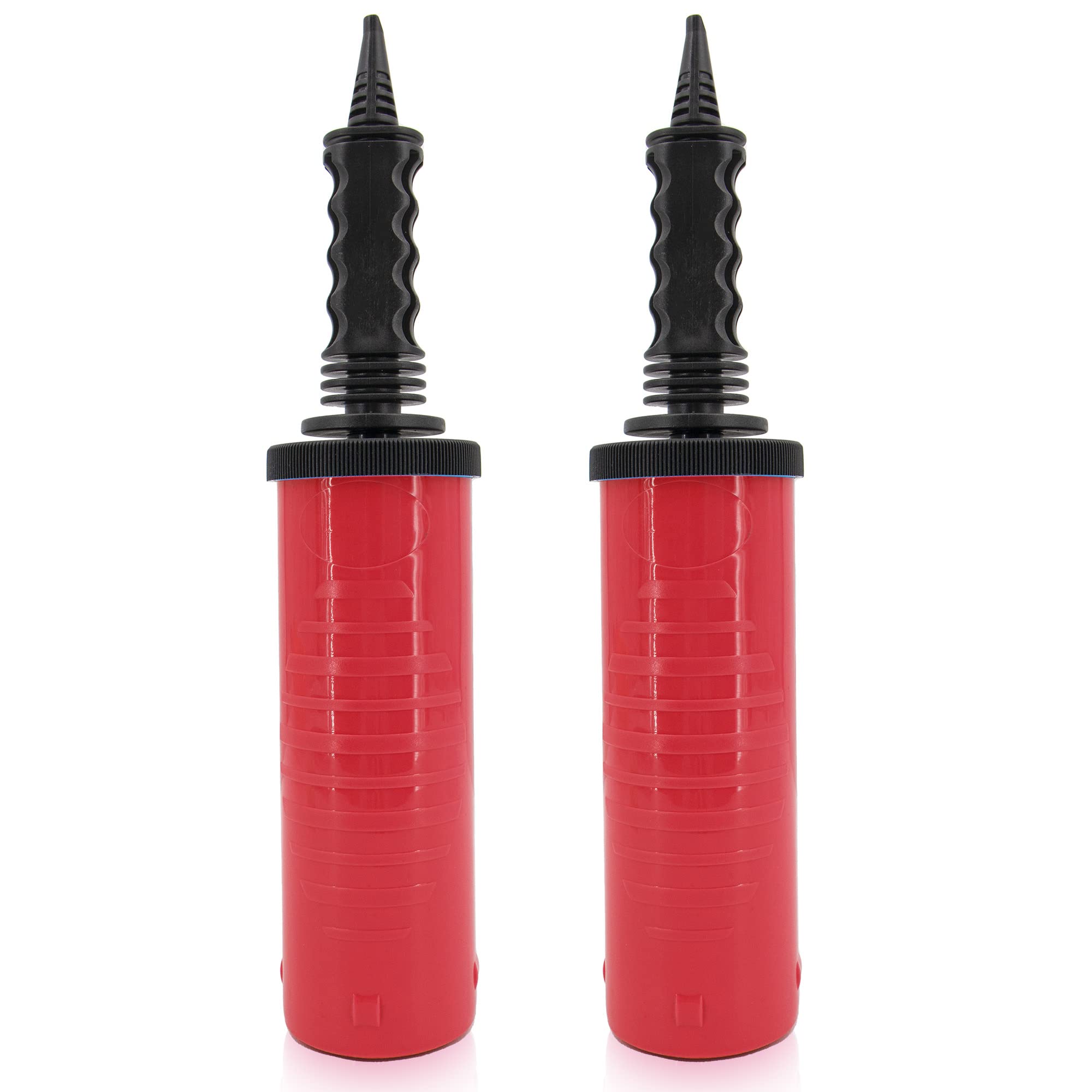 Time to Sparkle 2PCS Hand Air Pump for Balloons - 5.3 * 29.5cm Portable Manual Balloon Pump Mini Hand Pump for Inflatables Pool Floats Party Garlands Exercise and Yoga Balls Red