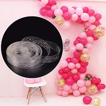 Leoie Balloon Decorating Strip With Holes For Wedding Birthday