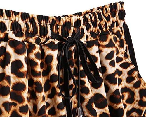 Kafeimali Women's Fashion Summer Leopard Beach Shorts Casual Short Pants 5 Kafeimali Women's Fashion Summer Leopard Beach Shorts Casual Short Pants