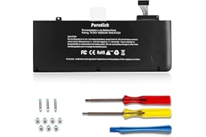 Puredick A1322 A1278 Battery Replacement Battery A1278 for MacBook Pro 13 inch [2009 2010 2011 2012 Version] - High-Performance and Longevity [10.95V 65.7Wh]