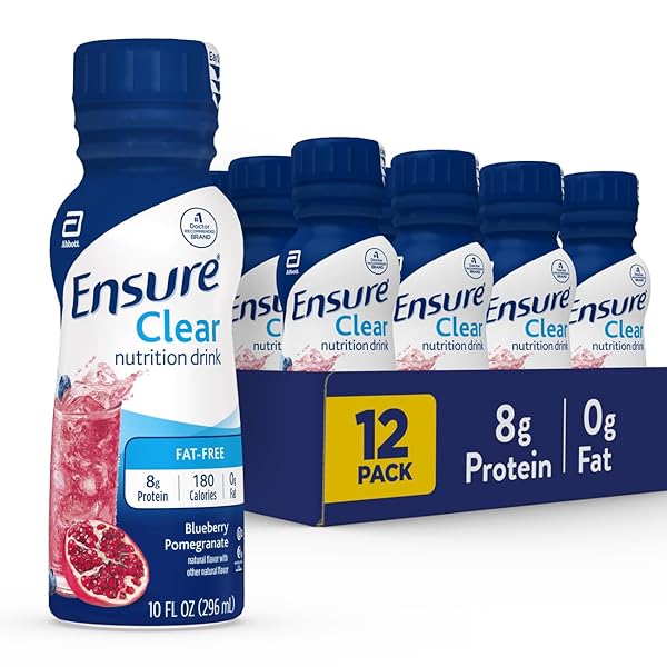ENSURE LIQUID CLEAR NUTRITION DRINK, 0G FAT, 8G...