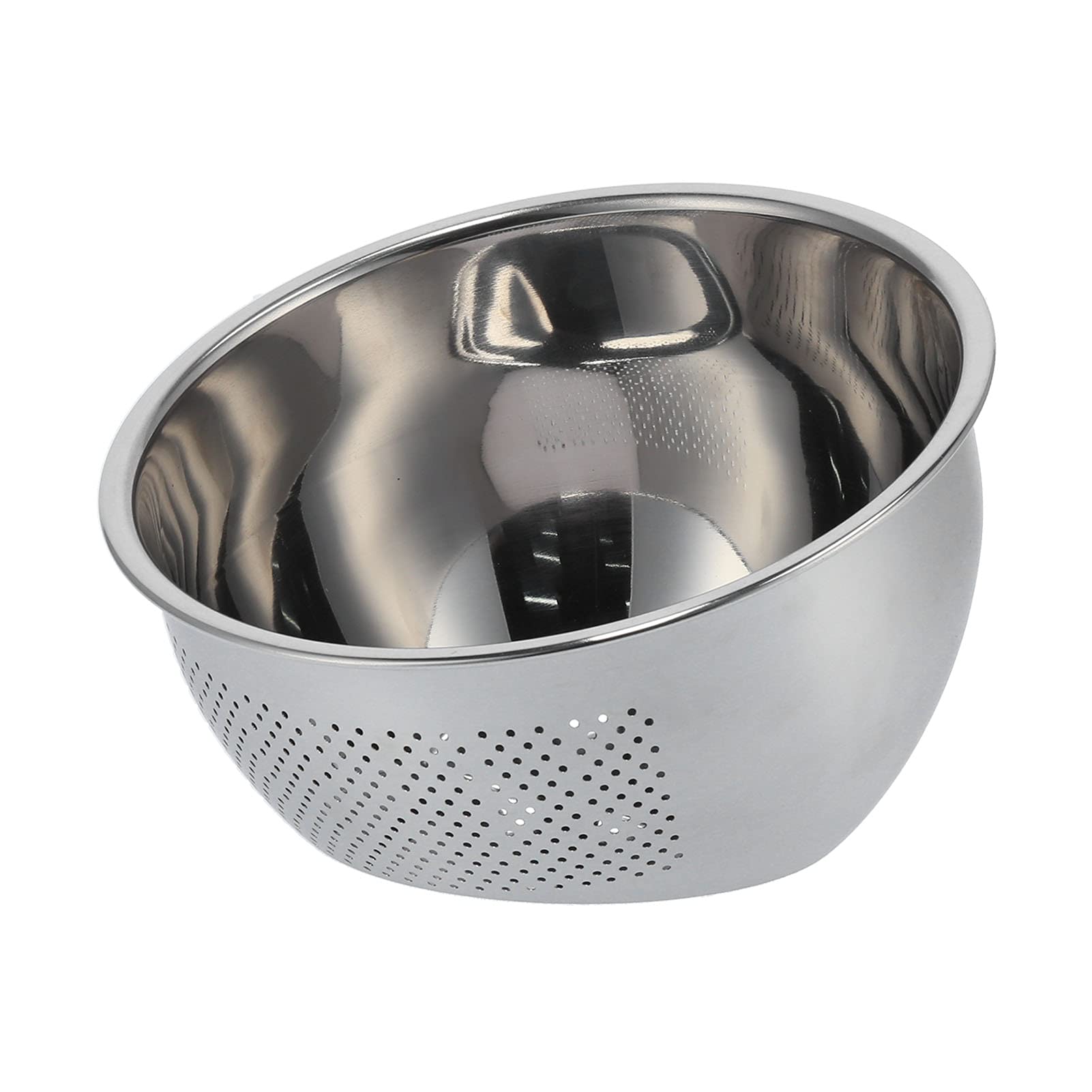 Tissting Drain Basket, Thickened Stainless Steel Sink Strainer Basket with Side Filtration for Washing Rice Vegetables Fruits Kitchen Use