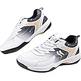 Mens Lightweight Badminton Shoes - Breathable Tennis Volleyball Shoes - Durable Table Tennis Sneakers for Men Women