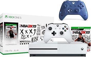 blue xbox one s console