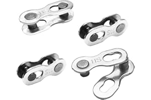 Hyamass 4 Pairs Bicycle Missing Link 1/6/7/8/9/10/11/12 Speed Chain Reusable Steel Bike Chain Link