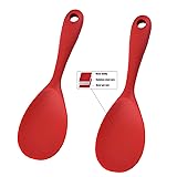 Silicone Rice Paddle Spoon Set of 2,Non Stick Heat