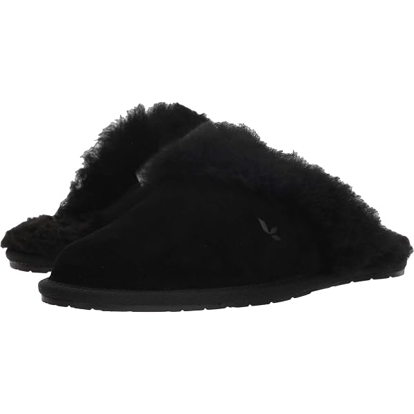 Koolaburra by Ugg Slippers Mens 14 Bordon Moccasin Black Shearling Suede 1105891 Amazon.com | Koolaburra by UGG womens Bordon Slipper, Black  main image 3