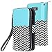 E LV Case for LG G6 PU Leather Flip Folio Wallet Purse Case Cover for LG G6 (2017) - [Zigzag]