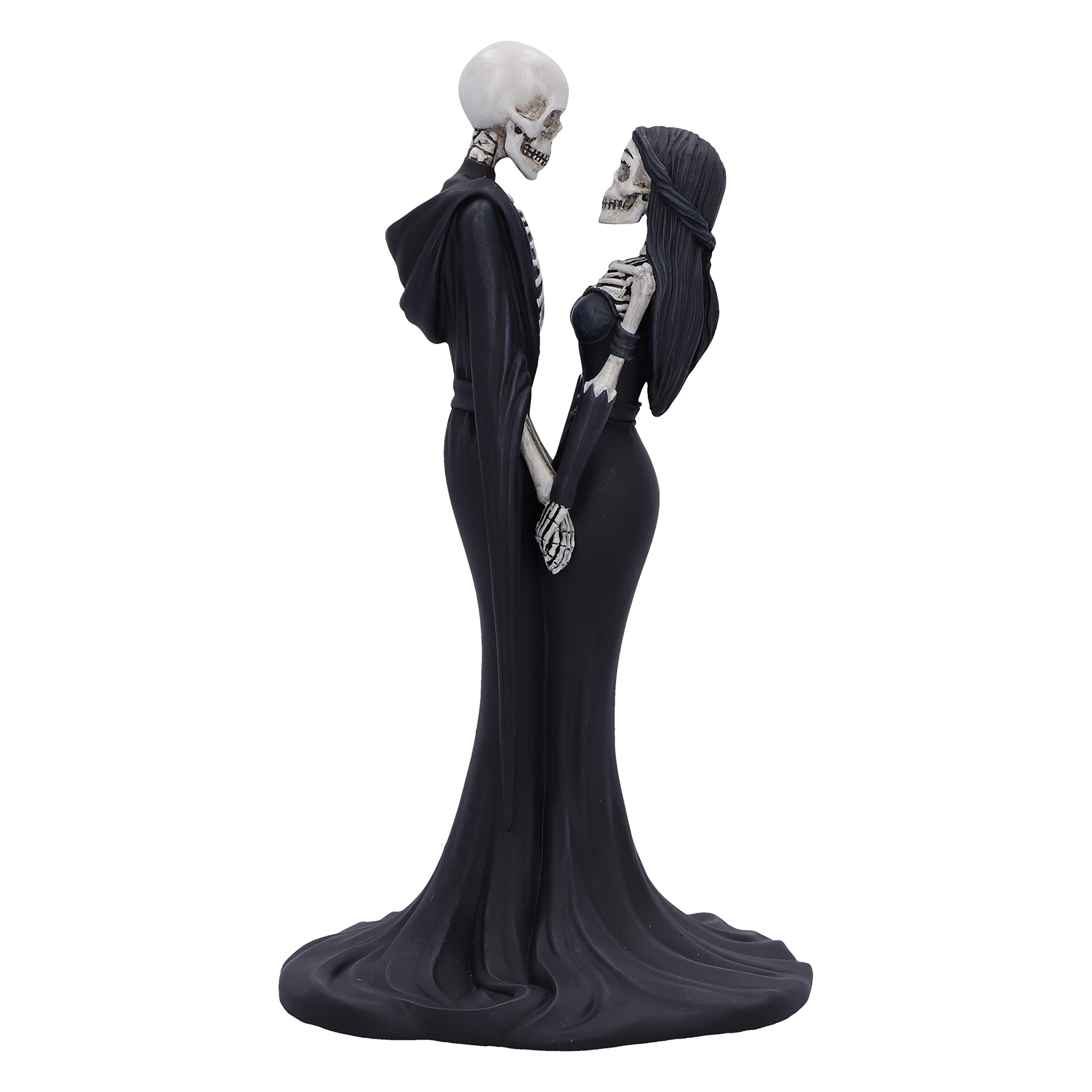 Nemesis Now Eternal Vow 24cm, Resin, Gothic Wedding Giftware, Skeleton Vow Figurine, Cast in the Finest Resin, Hand-Painted, Black and White