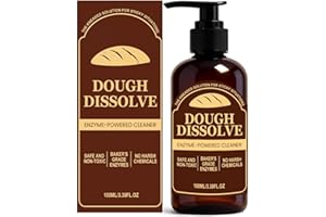 Agent for Sourdough & Baking Mess, Enzyme Powered Formula Breaks down Stuck-on Dough, Reduces the Need for Scrubbing and Soak