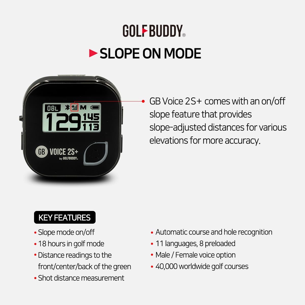 GolfBuddy Voice 2 Golf GPS/Rangefinder