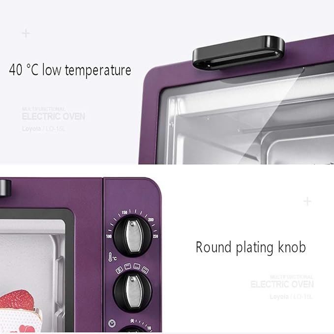 SNOLEK Mini Horno Pequeño, Acero Inoxidable Parrilla De ...