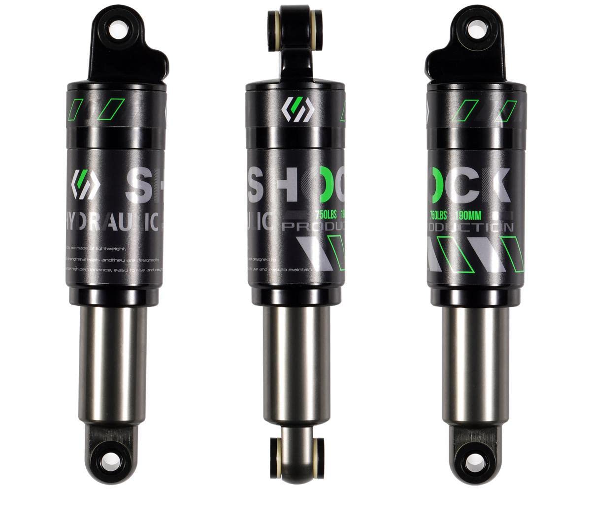 Chooee Mountain Bike Rear Shock absorber Rear Oil MTB Damper 120mm/125mm/150mm/165mm/185mm/190mm/200mm Bicycle Rear Damper 190mmx750lbs