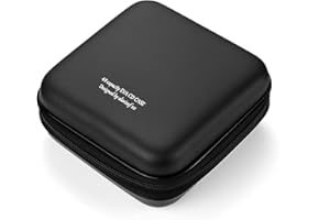 LIOVODE DVD Case, EVA CD Case Holder Storage Organizer Portable Protective DVD Wallet Holder for Car