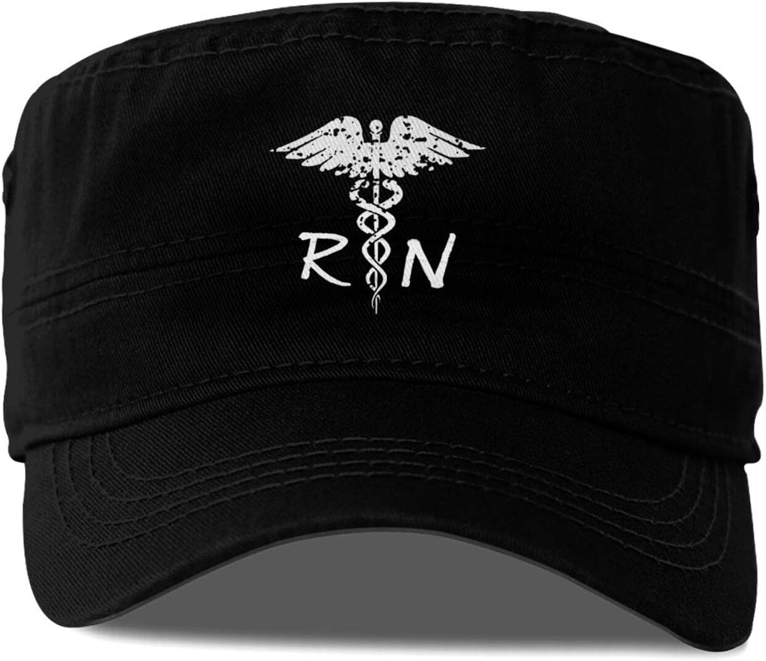 MCAPSTDMZYB Registered Nurse Army Cap Adjustable Baseball Caps Black at