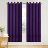 PONY DANCE Purple Blackout Thermal Curtains 66x72 Eyelet 2 Panels view 2