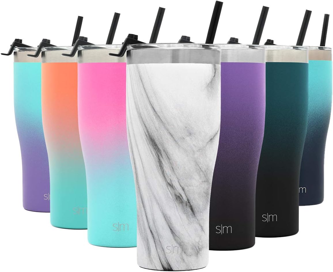 Simple Modern Tumbler with Straw