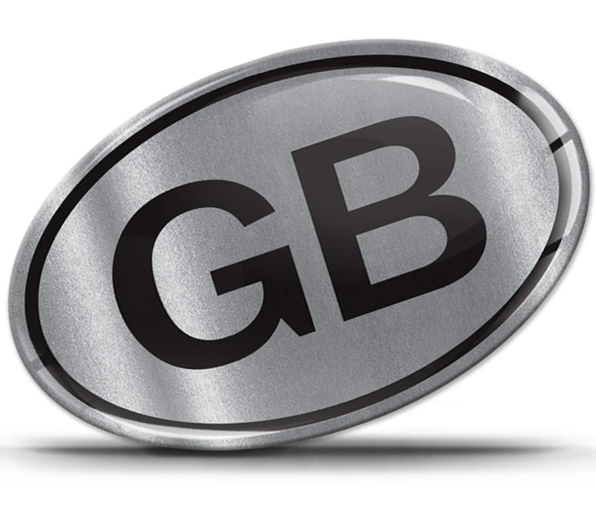 Biomar Labs 1 x 3D Silicone Sticker Decal UK Union Jack GB Silver National England United Kingdom Flag Car Motorcycle Window Scooter Bike KS 180 Z*