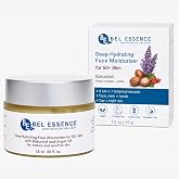 Bel Essence Deep Hydrating Face Moisturizer for 50+ Skin with Bakuchiol | Retinol Alternative, Day &amp; Night Hydrating Lotion for Dry Mature Skin, Face &amp; Neck Cream, Day &amp; Night Face Cream - 1.5oz