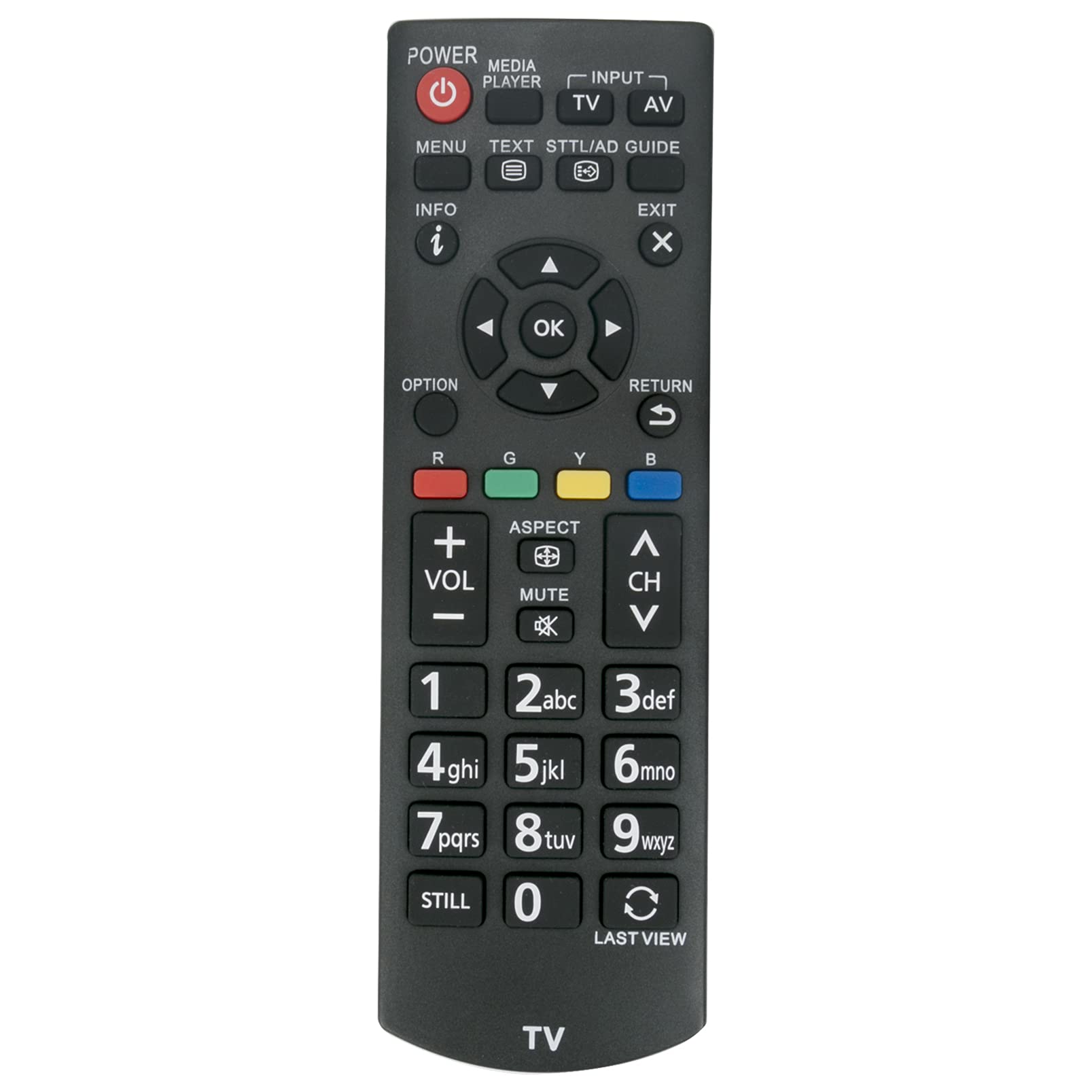 ALLIMITY N2QAYB000818 Remote Control Replace fit for Panasonic Viera LCD LED TH-24A400A TH-24A400Z TH-32A400A TH-32A400Z TH-42A400A TH-42A400Z TH-50A430A TH-50A430Z