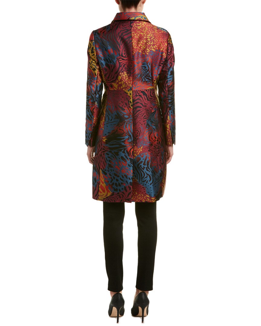 anne klein metallic jacquard topper jacket