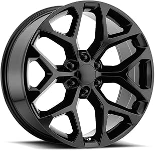 Amazon.com: OE CREATIONS PR176 Gloss Black Wheel (20 x 9 ...