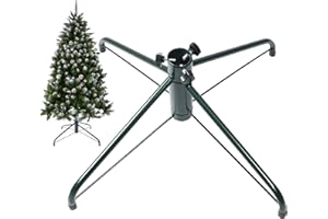 OVOV Christmas Tree Stand 4 Foot Base Iron Metal Bracket Rubber Pad with Thumb Screw（25.6"