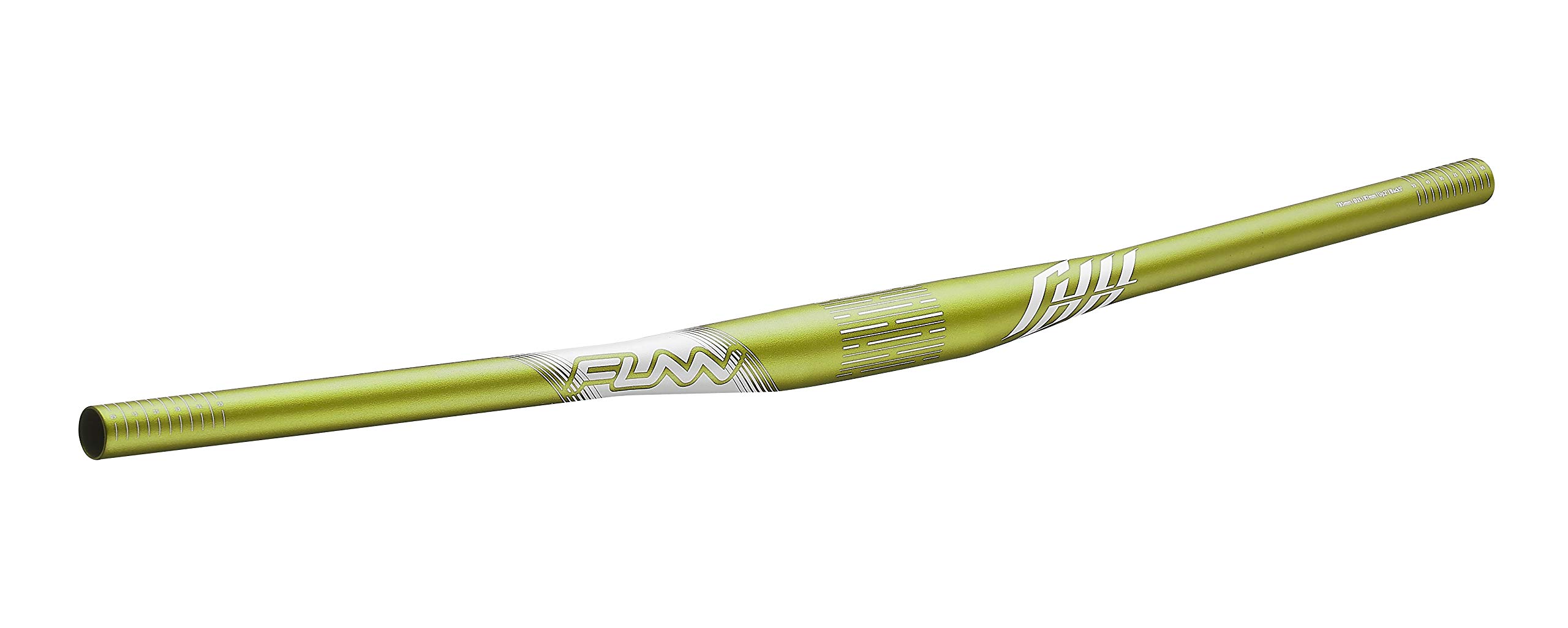 Funn Full On Mountain Bike Handlebar with Bar Clamp 35mm and Width 785mm, Tough and Lightweight Alloy Riser Handlebar for MTB, BMX and Road Bike, Rise 7mm MTB Handlebar (Green)