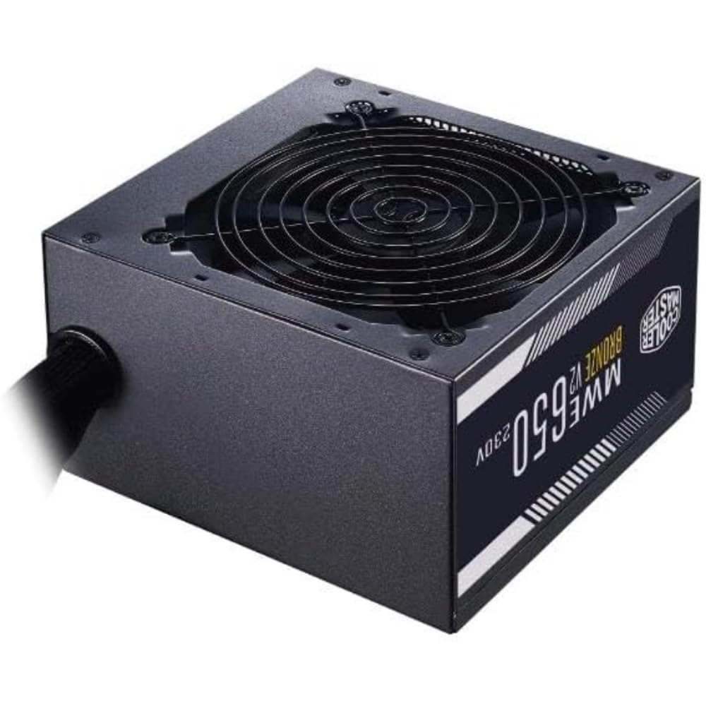 Cooler Master MWE 650 Bronze 230V V2 - UK Power Supply Unit, 80 PLUS Bronze, Temperature-Responsive HDB Fan, DC-to-DC + LLC Circuit with Single +12V Rail - 5 Year Warranty,650W