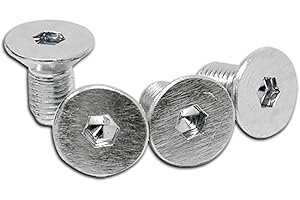 COBRA-TEK Cobra Tek Fits Chevy SB Small Block Engine Water Pump Pulley Bolt Kit 4 Pieces Set Flat