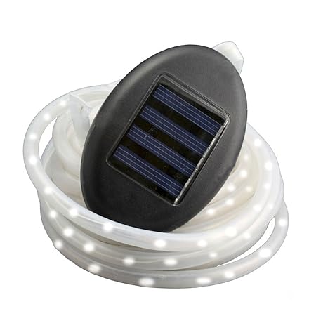 Solar LED Lichterschlauch,Länge=7m, Akku, Blink- und Dauerfunktion